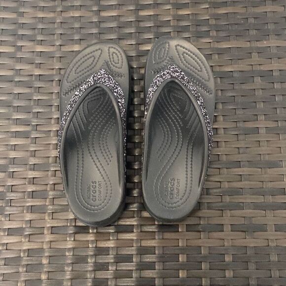 Crocs Sloane glitter, sandals, women’s size 5 ￼ - Picture 5 of 7